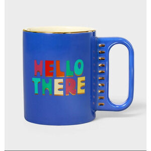 Tabitha Brown Hello There Blue Stoneware Mug Target Coffee Tea Cup NEW